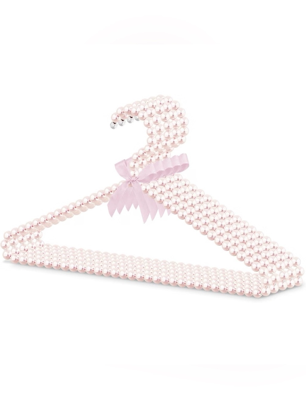 SET OF 5 Pink Pearl Decorative Clothes Hanger